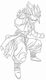 Gogeta Lineart Ssj4 Vegeta Goku Ssj Dbz Vicdbz Dragonball Coloringhome Fc01 Ezio Pypus sketch template
