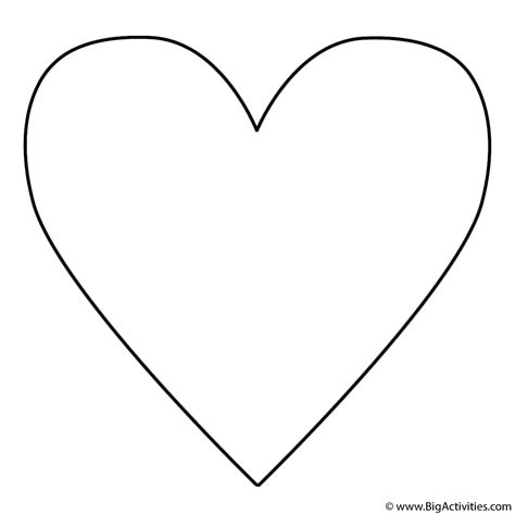 simple heart coloring page mothers day