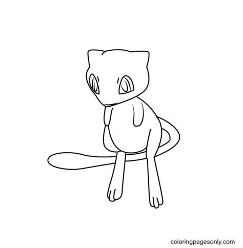 mew coloring pages printable