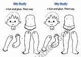 Body Parts Worksheet Esl Worksheets Preschool Cut Kids Glue Eslprintables Face Preview Learning Students sketch template