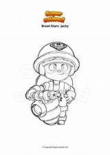 Brawl Jacky Supercolored Coloriage Ausmalbild Ausmalbilder Kleurplaat Nani sketch template