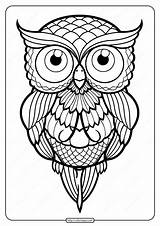 Tattoo Printable Owl Coloring Pdf Whatsapp Tweet Email sketch template