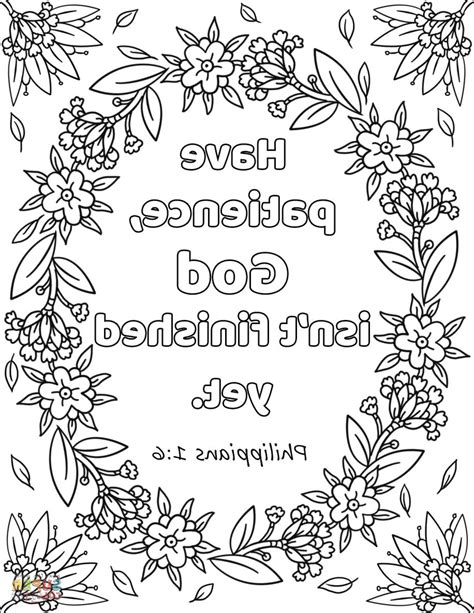 patience coloring page