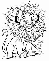 Disney Coloring Simba Pages Print Topcoloringpages Lion sketch template