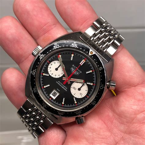 vintage heuer autavia  viceroy steel chronograph cal  automatic wristwatch hashtag