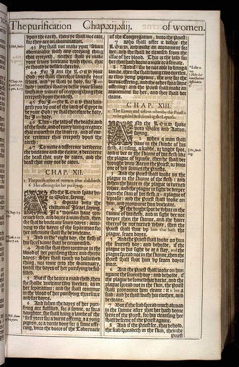 Leviticus Chapter 13 Original 1611 Kjv