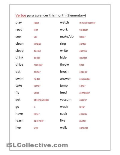 spanish worksheets  thekidsworksheet