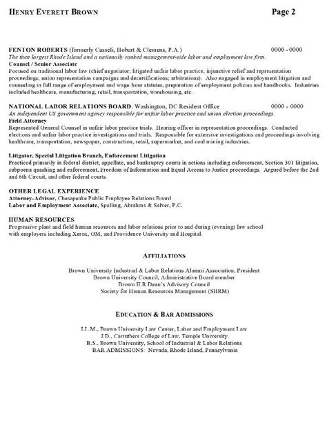 resume sample 7 attorney resume labor relations