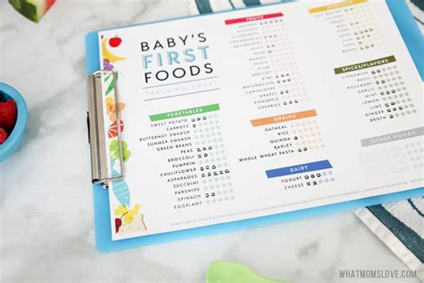 introducing solids  printable chart  feeding  baby