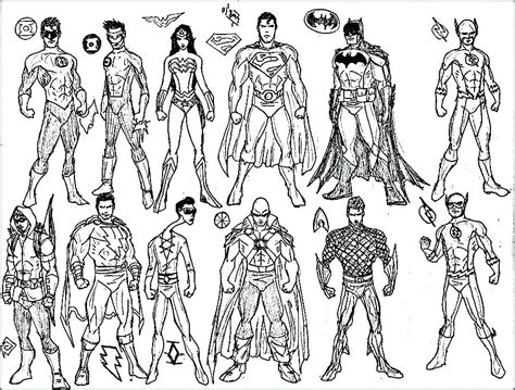 superheroes drawing  getdrawings