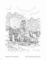 Coloring Pages Pioneer Life Printable Sheets Lds Sarah Plain Tall Activities Pioneers Farm Covered Books Nursery Wagon Homeschooling Children Book sketch template