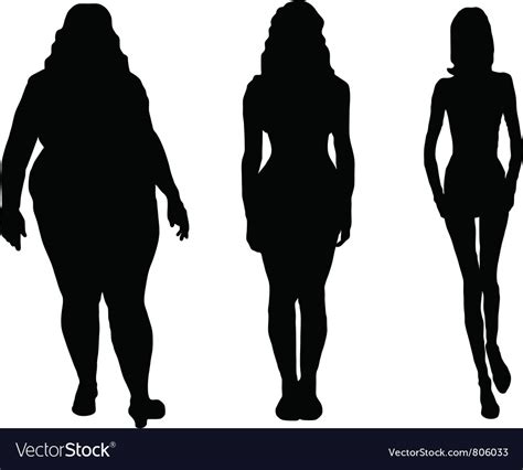 women silhouettes royalty free vector image vectorstock