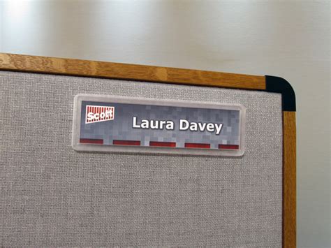 cubicle signs workstation signs pod nameplates