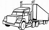 Truck Coloring Pages Trucks Big Semi Diesel Clipart Wheeler Clip Kids Drawing Fire Cartoon Cliparts Driver 18 Printable Tattoos Pickup sketch template
