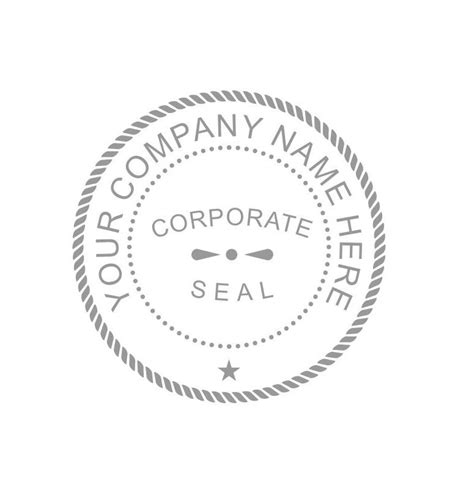 standard corporate seal embosser