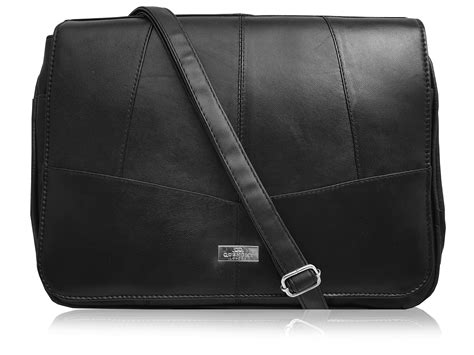 ladies leather designer handbag black cross body medium size bag
