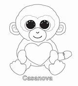 Beanie Coloring Ty Pages Boo Boos Printable Colouring Baby Sheets Duke Babies Casanova Kids Print Party Color Book Valentine Beanies sketch template