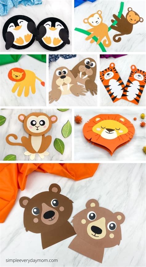 adorable easy zoo animal crafts   zoo animal crafts