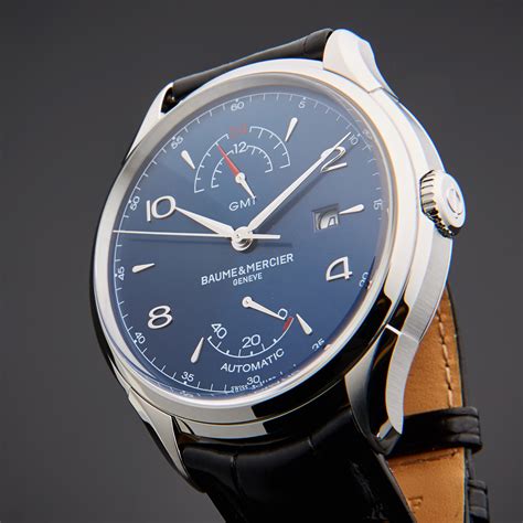 baume mercier clifton automatic  dual time watches touch  modern