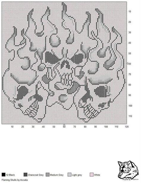 image result   printable plastic canvas patterns skulls cross