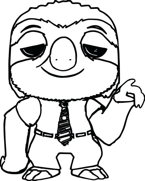 cute sloth coloring pages  getdrawings