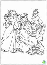 Disney Coloring Princess Coloriage Pages Princesses Princesse Dinokids Close Print Drawing sketch template