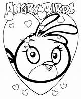 Angry Coloring Birds Pages Print Girl Topcoloringpages Bird sketch template