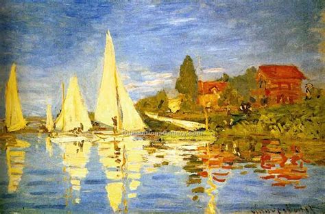 Regatta At Argenteuil By Claude Monet Painting Id Mo