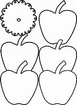 Coloring Apple Shades Wecoloringpage Food sketch template