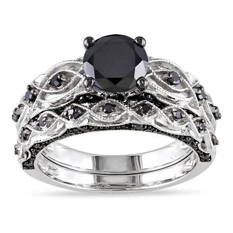 cheap black diamond wedding ring sets  women wedding  bridal