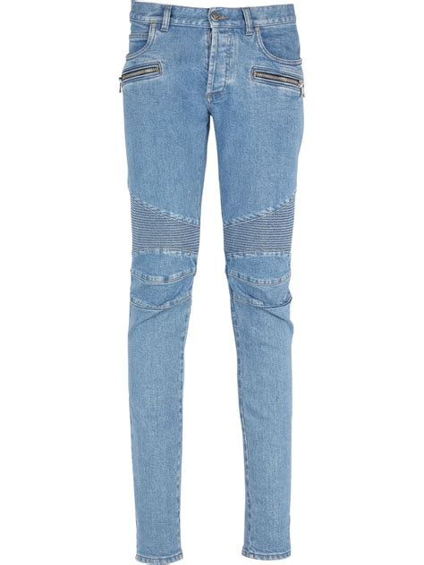 Balmain Ripped Super Skinny Jeans Farfetch
