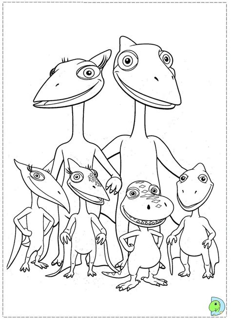 dinosaur train coloring page dinokidsorg