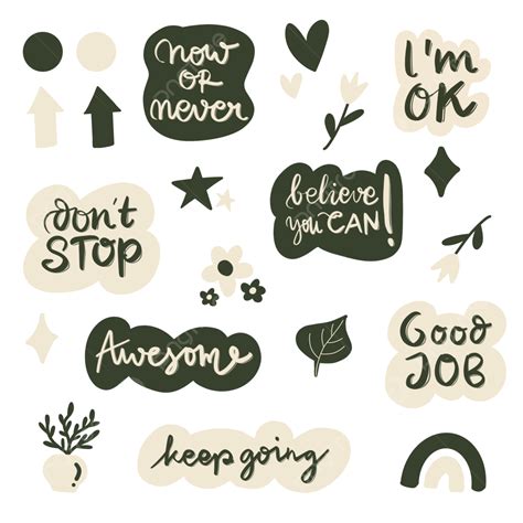 printable journal sticker set journal sticker motivational words