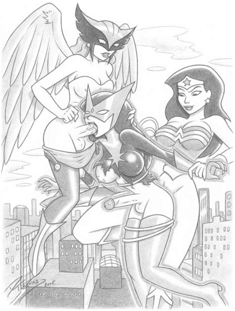 hawkgirl and wonder woman fuck star sapphire justice league lesbians superheroes pictures