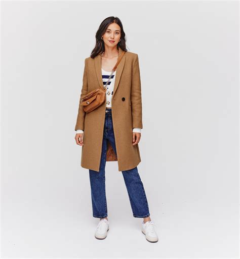 manteau gisele  promod caramel