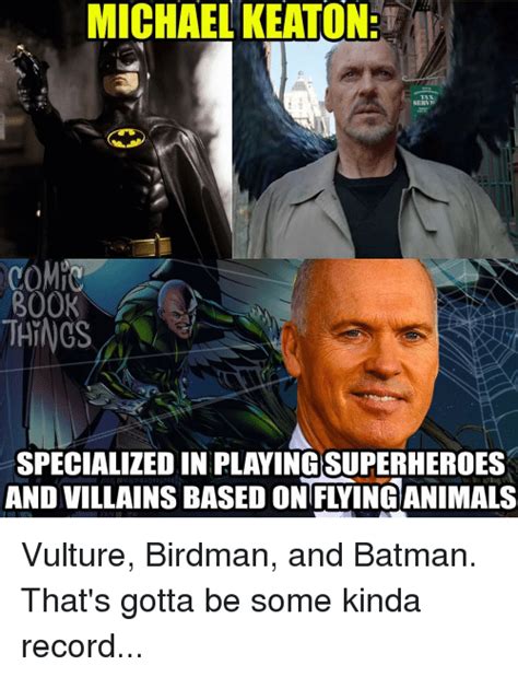 Michael Keaton Tan Serv Comic Book Things Specialized In