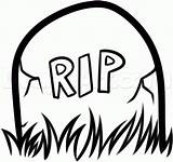 Tombstone Coloring Clipart Gravestone Clipartmag sketch template