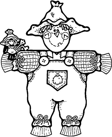 scarecrow coloring pages coloring home