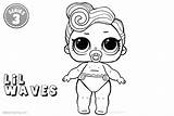 Lol Baby Coloring Pages Lil Waves Series Kids Printable sketch template