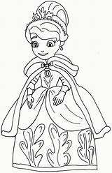 Coloring Sofia Pages First Princess Kids sketch template
