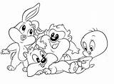 Looney Coloring Tunes Baby Pages Disney Characters Toons Ariel Taz Da Cute Sylvester Bunny Bugs Color Printable Colorare Princesses Getcolorings sketch template