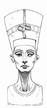 Nefertiti Egyptian Tattoo Goddess Drawing Sketch Queen Isis Lines Deviantart Egypt Drawings Sketches Egipto Outline Digital Cleopatra Tattoos Google Egyption sketch template
