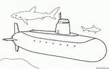 Colorkid Submarine sketch template