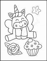 Unicorn Cupcake Sheet Cassiesmallwood sketch template