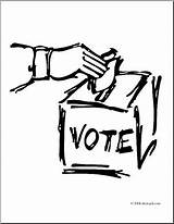 Clip Election Democracy sketch template