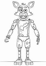 Coloring Fnaf Pages Freddy Nightmare Scary sketch template