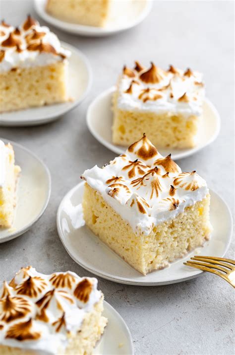 authentic tres leches cake recipe  meringue frosting cake walls