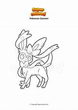 Pokemon Sylveon Nymphali Supercolored Dibujo Ausmalbild Feelinara Ausmalbilder Sai2 sketch template