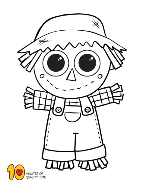 scarecrow coloring sheet halloween coloring book cute coloring pages