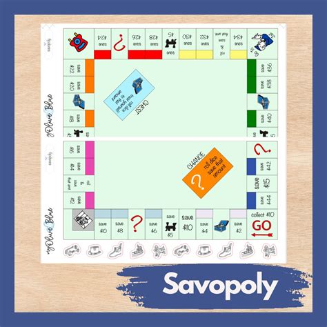 savopoly savings challenge budget savings game budget planner setup